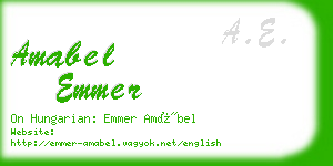 amabel emmer business card